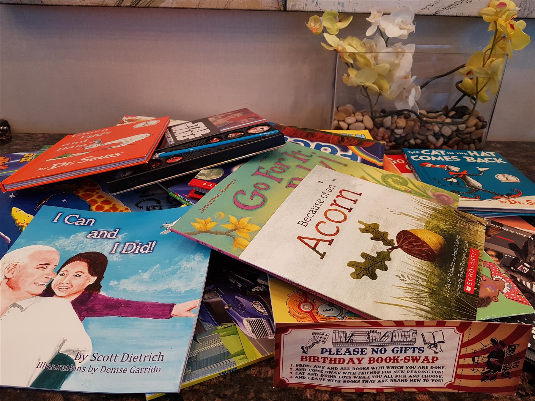 Instead of birthday gifts, why not try a book swap!